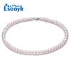 LSOOYH White Natural Freshwater Pearl Necklace For Women 8-9mm Pearl Jewelry 45cm Choker Necklace