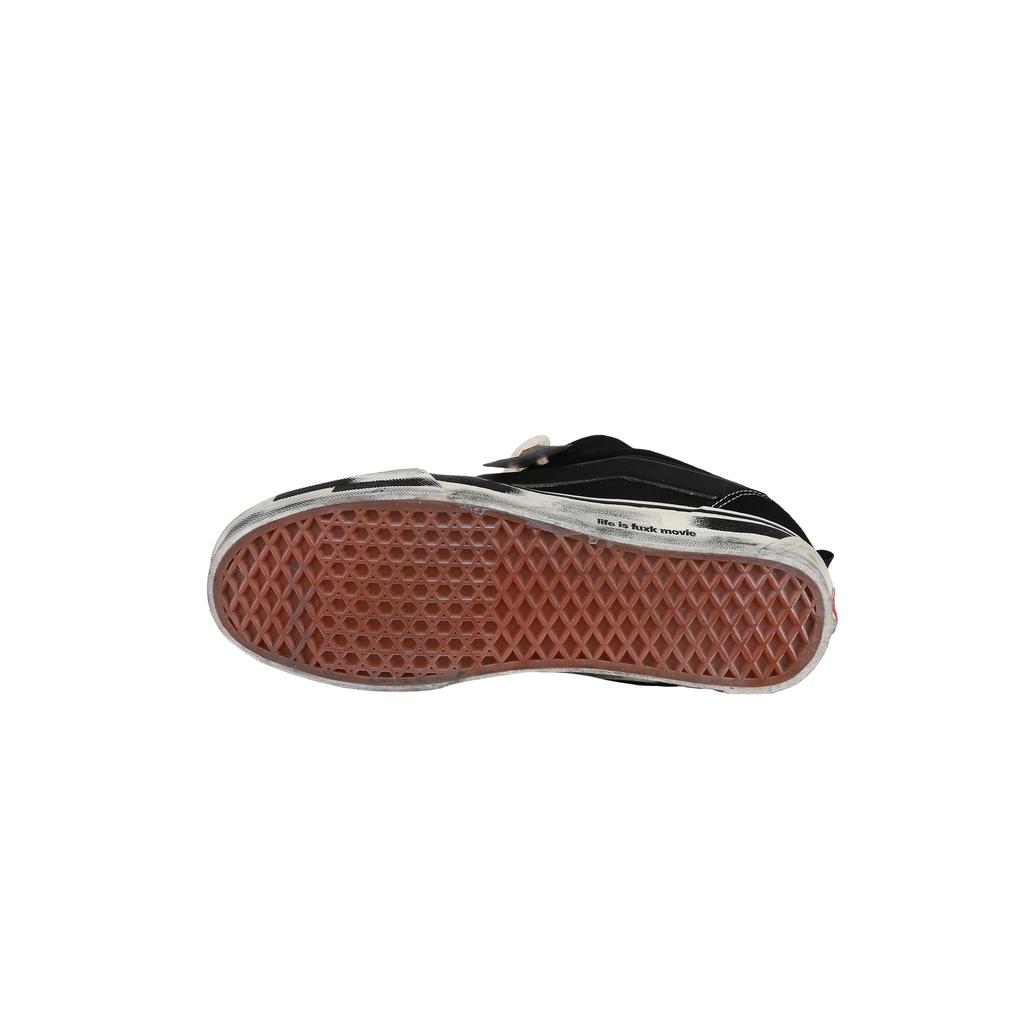 Vans Knu Skool Destiny Тканевая обертка, износостойкие и нескользящие низкие кеды для скейтбординга, унисекс, черный/белый, VN0009QC6BT1(Команда368-)