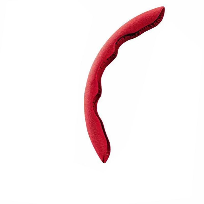 Новый замшевый чехол из углеродного волокна, автозапчасти, защитный противоскользящий чехол на руль, универсальная защита рулевого колеса автомобиля для автомобильных аксессуаров