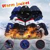 Kids Zipper Windproof Baby Coat Stripe Boys Girls Winter Jacket Toddler Kids Fleece Coats With Hood Boys Down Cotton Jackets