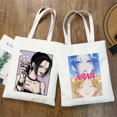 Сумки для покупок Nana Anime Manga Nana Osaki And Ren Honjo Tote Bag Harajuku Сумки Сумки на плечо Повседневная сумка Женская парусиновая сумка