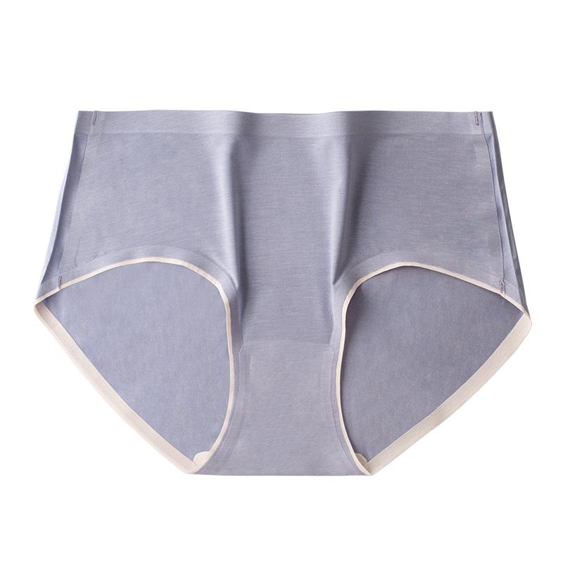 Modal Underwear High End Women's Underwear Mulberry Silk Antibacterial Traceless One Piece Mid Rise Triangle Pants