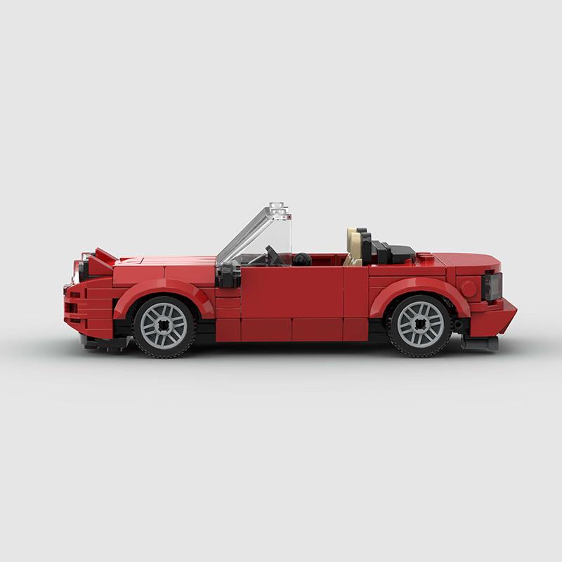 Miata MX-5 NA MOC Скоростной Автомобиль Кабриолет Супер Гоночный Автомобиль Модель Строительный Блок Гонки Ралли Спорт Кирпич Рождественский Подарок Город