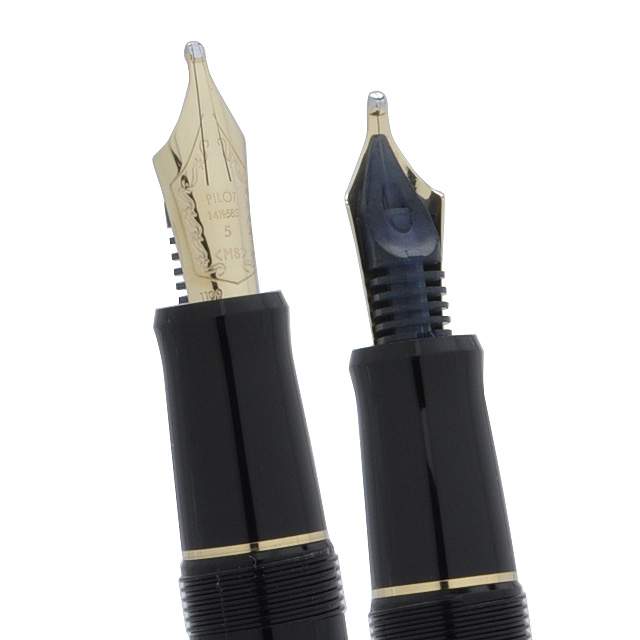 Pilot Custom 74 Fountain Pen Black Music (MS) Nib FKKN-14SR-BMS with Converter