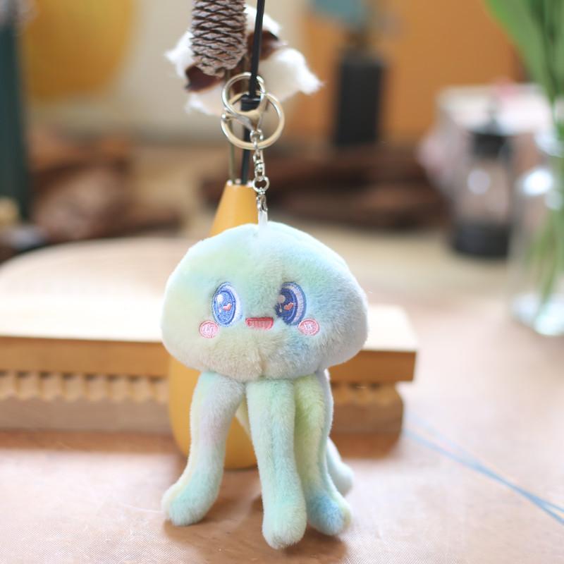 Cute Cute Marine Animal Jellyfish Pendant Plush Toy Doll Octopus Bag Hanging Ornament Keychain Doll