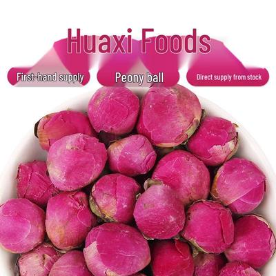 Сушеный пион в виде шара с лепестками для чая