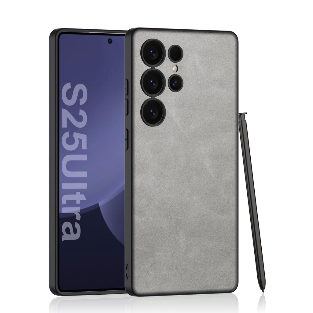 Чехол для мобильного телефона Samsung S25Ultra S25plus Матовый Однотонный Кожаный Персонализированный Простой Ультратонкий Защитный Чехол для Мужчин и Женщин