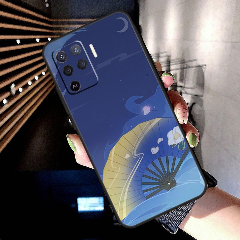 Чехол Genshin Impact Kamisato Ayaka для Oppo A17 A57 A77 A76 A16 A96 A18 A60 A80 A40 A38 A58 A78 A98 A94 A74 A54 A15 A5 Pro