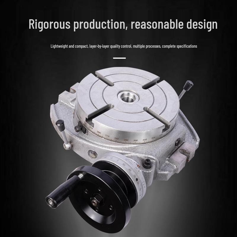 TS200 Horizontal Rotary Table with 200mm Three-Jaw Chuck and Universal Dividing Head