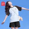 MINISO Женская хлопковая футболка с коротким рукавом