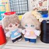 Mini Doll Clothes Cotton Jeans Material Doll Sweater Suit 10cm Cotton Stuffed Doll