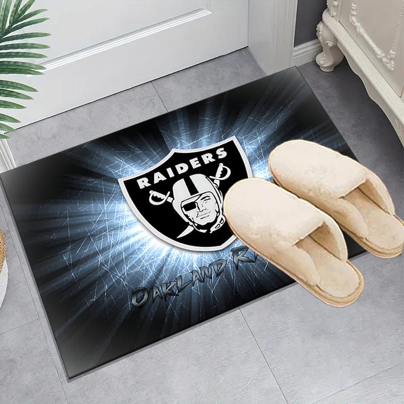 1PC Las Vegas Raiders Design Rug Game Carpet, Floor Mat for Bedroom Living Room Entryway Rug, Home Decor Idea Gift for Christmas birthday