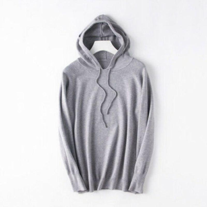Women's Loose Sweater Knitted Soft Cashmere Hoodies Coat For Cozy Comfort