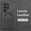 Роскошный кожаный магнитный чехол для Samsung Galaxy S20 S21 S24 S23 S22 Ultra FE Note10 Note20 Plus Magsafe, чехол для беспроводной зарядки