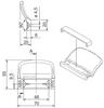 Balcony Latch with Window Door Handle Anthracite