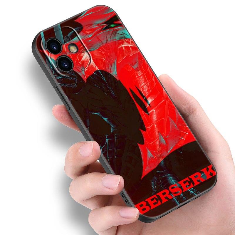 Чехол для телефона «Аниме Берсерк Кишки» для Apple iPhone 14 13 12 Mini 11 Pro Max 7 8 XR X XS 7 8 Plus SE 2020 2022, черный мягкий чехол