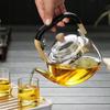 1000ml for Boiling Water and Steaming Tea Tea Pot Glass Teapot High-temperature Resistant Thickened Heat-resistant Glass Teapot