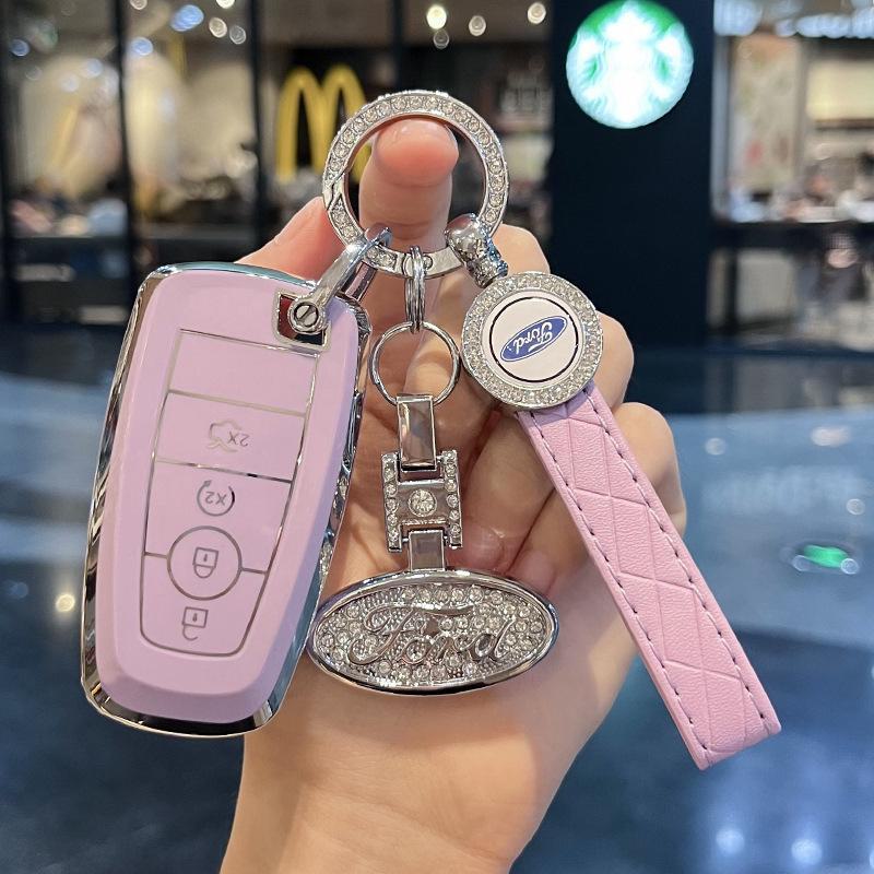 Металлический чехол для ключа Ford Mondeo, Explorer, Focus - стильная мужская сумка с пряжкой-ракушкой