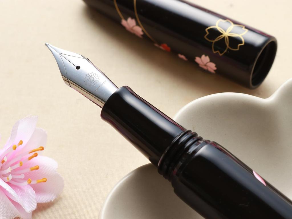 WANCHER Dream Pen Echizen Lacquer Cherry Blossom Moonlit Night Fountain Extra - [WANCHER Pen] (EF Fine)