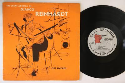 10-дюймовая пластинка DJANGO REINHARDT - Great Artistry Of Django Reinhardt JPL8 CLEF US Jazz Б/У