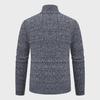 Men's Trendy Knitted Stand-Up Collar Sweater Cardigan - Autumn/Winter Warmth