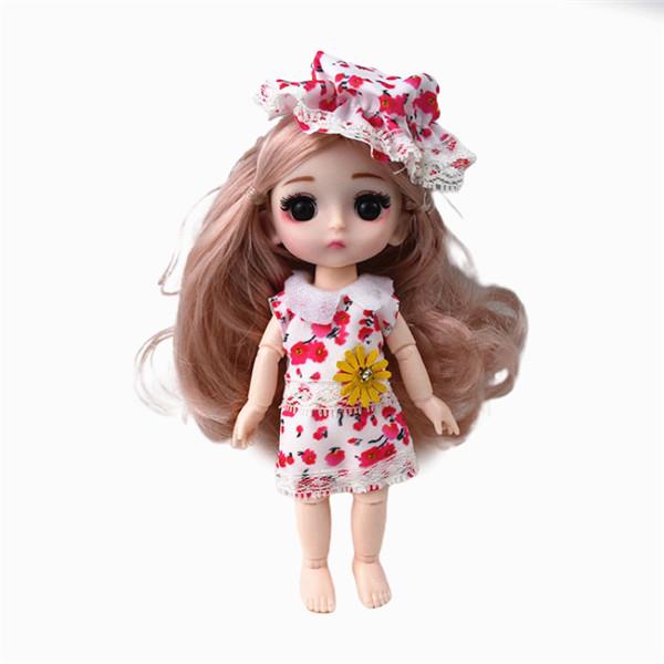16 см большой глаз кукла моделирование принцесса одеваются игрушечная одежда кукла модный стиль случайный