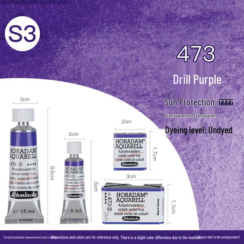 Schmincke Professional Watercolor Paint, Purple Red, 15ml, Artist Grade, Series 1 Tube