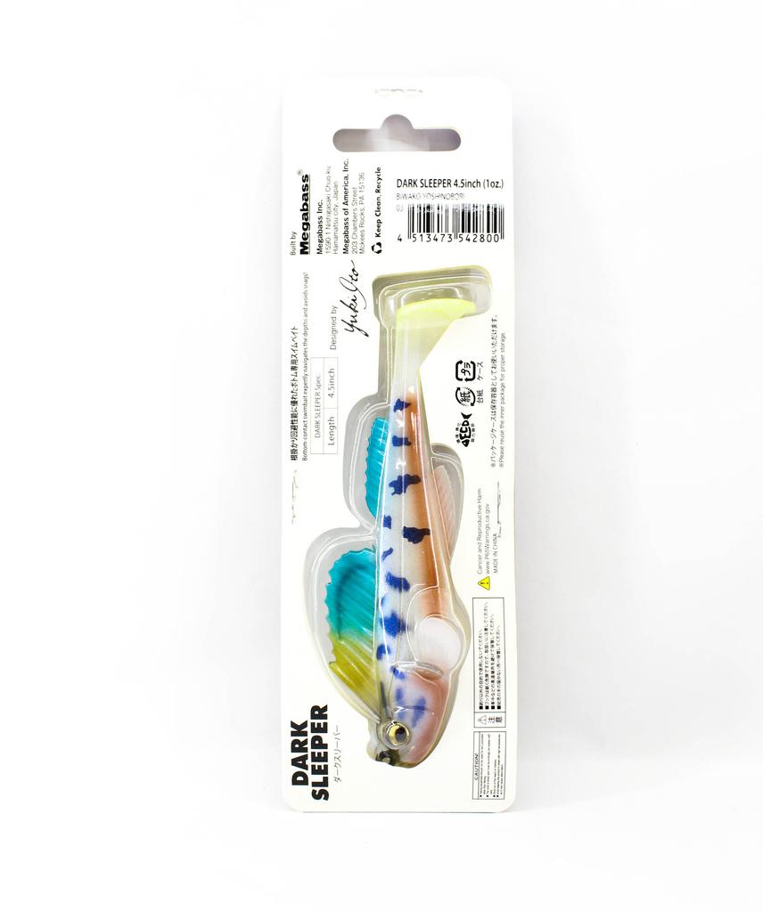 Megabass Soft Lure Dark Sleeper 4.5 Inch 1 oz Biwako Yoshinobori (2800)