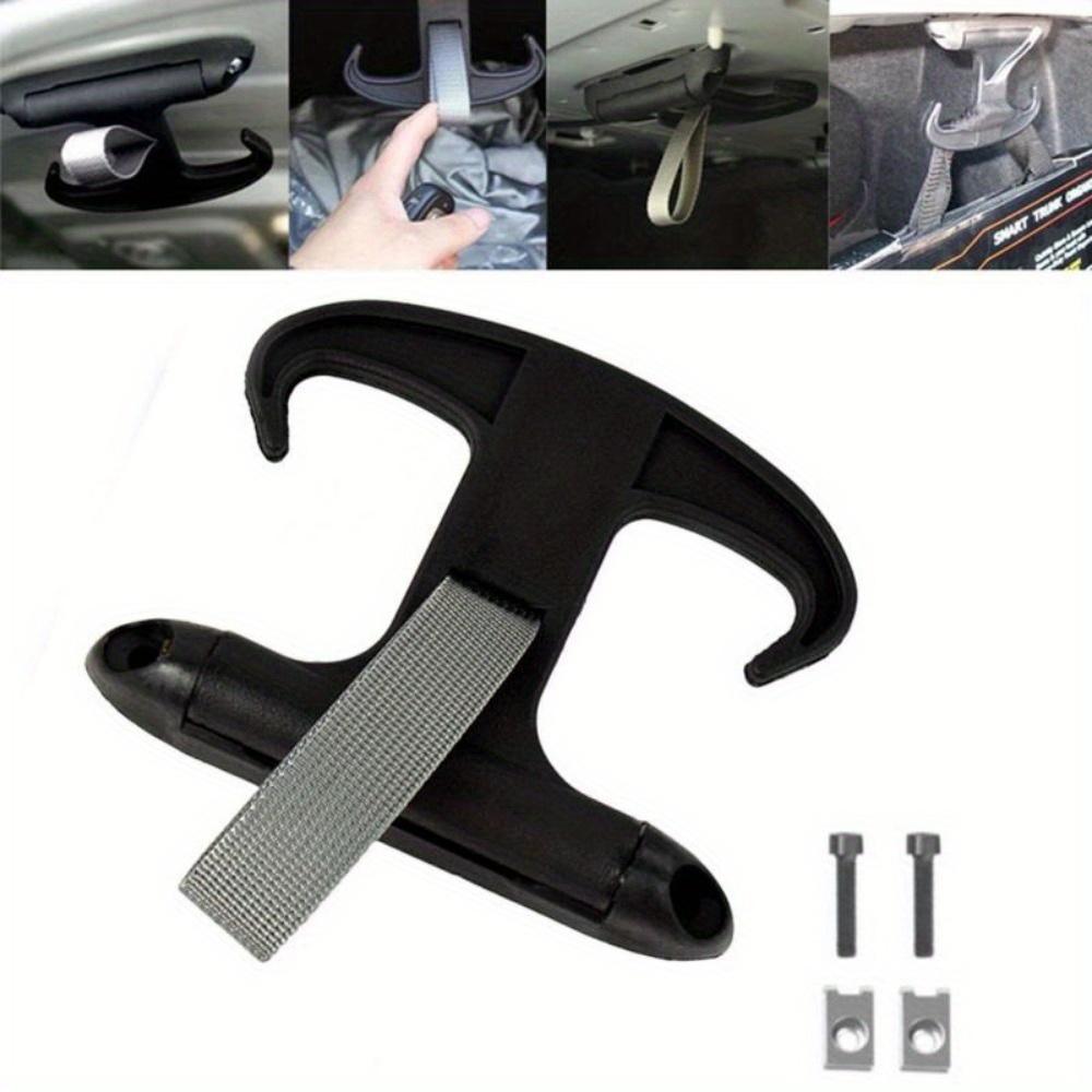 Car Trunk Hook Portable High-strength Plastic Hidden Hook Cargo Rack Sundries Storage Multifunctional Horn Hook Spare Box Horn Hook with Screws