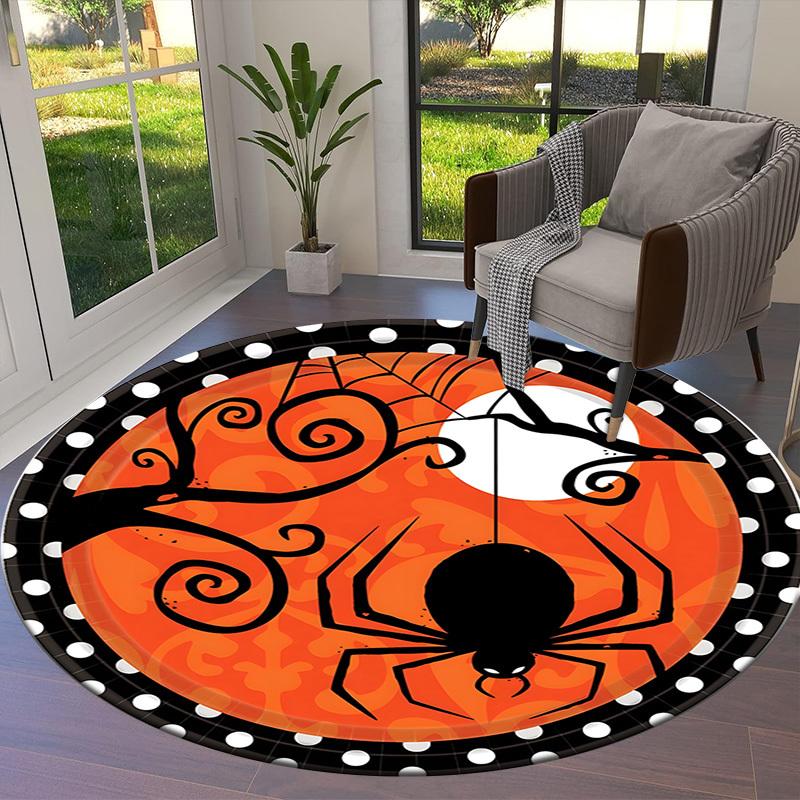 1pc Office Carpet Chair Mats Halloween Spider Web Perfect for Decorating Office Chairs, Living Rooms, Or Bedrooms.YDT008