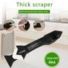 3 In 1 Sealant Angle Scraper Spatula Silicone Grout Caulk Floor Seam Glass Glue Remover Home Removal Tool Kit