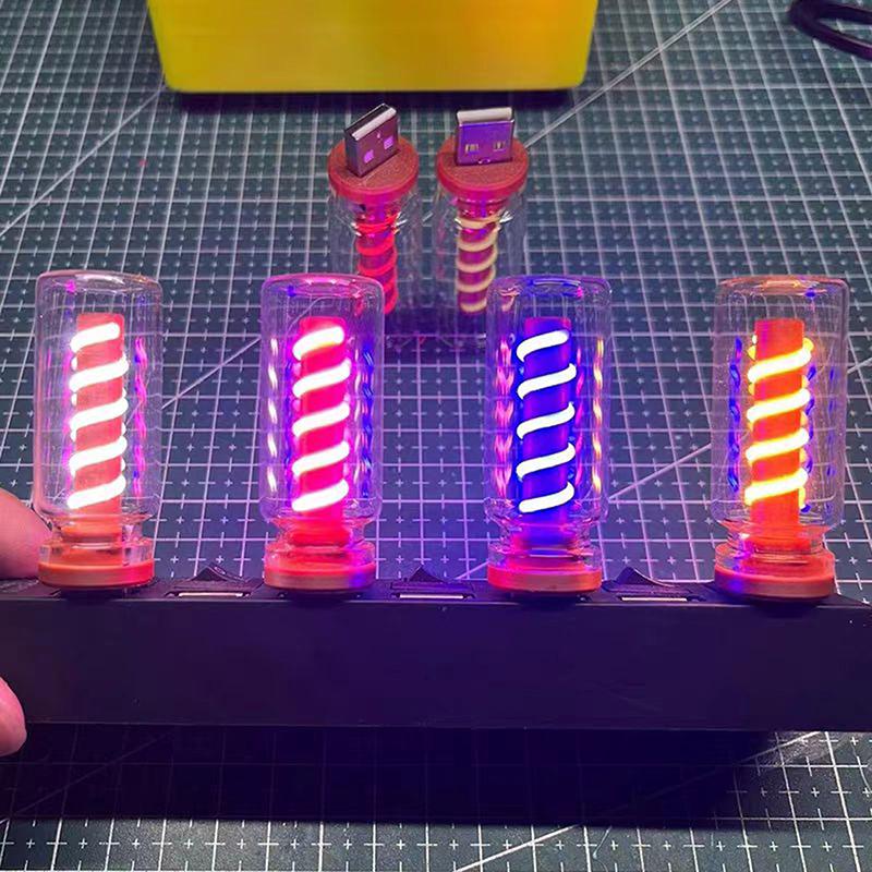 1 шт., ручная работа, сделай сам, кемпинговый светильник, светодиодная гибкая ретро-лампа USB для ежедневного освещения, лампа с пузырьковой атмосферой