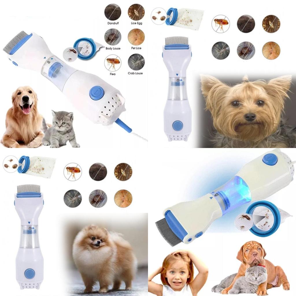 Premium Electric Flea And Lice Removal Comb For Dogs And Pets With Durable Abs And Stainless Steel