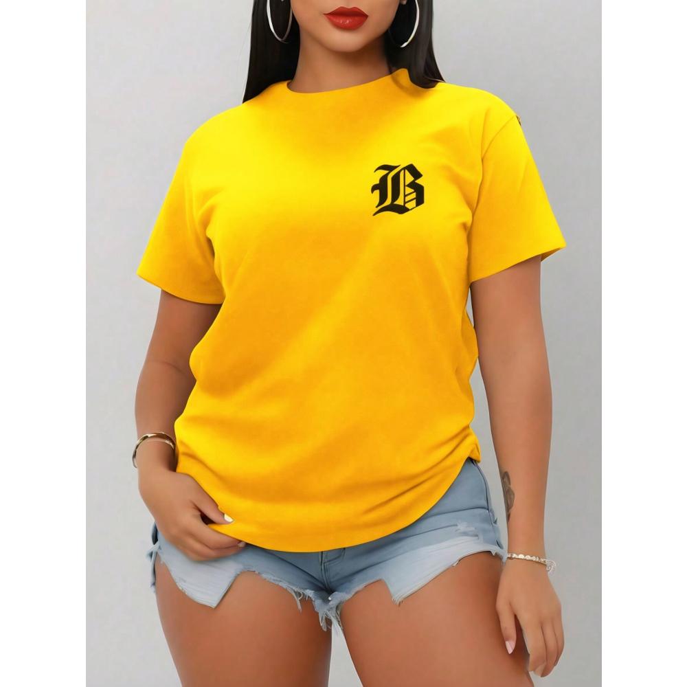 Женская повседневная футболка с коротким рукавом, удобная, круглый вырез, короткий рукав, модный уличный цифровой топ для женщин