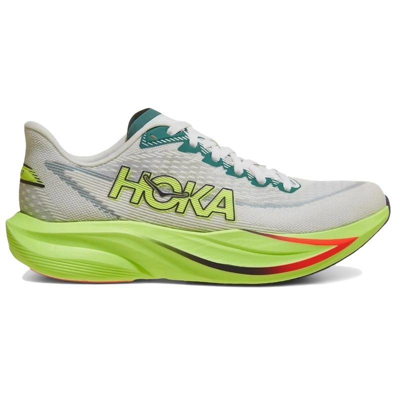 HOKA One One Женские беговые кроссовки MACH 7 Бело-зеленые 1171938-FYZ