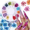 3D Dried Flower Nail Decoration Natural Floral Sticker Mixed Dry Flower DIY Nail Art Decals Jewelry UV Gel Polish Manicure