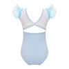 Балетный купальник для девочек с рукавами-крылышками и декоративной отделкой — мягкая эластичная ткань разных цветов