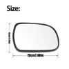Mirror Heated Side Mirror Glass Rearview Mirror Lens for Lexus RX300 RX330 350 400H 03-08 for Toyota Hilux Vigo 05-15