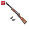 MOULD KING Motorized Block Gun Shooting Game Toys The Double-barreled Gun Model Building Blocks Toy for Kid Birthday Gifts