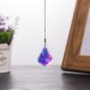 1/6Pcs Faux Crystal Suncatcher Hanging Decoration with Chain Indoor Outdoor Home Garden Colorful Rainbow Maker Prism Pendant Ornament