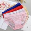Sexy Net Yarn Panties Women Low Waist Transparent Briefs K142
