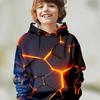 Children's Funny Series 3D Digital Print Boy Hip-hop Personality Hooded Sweatshirt