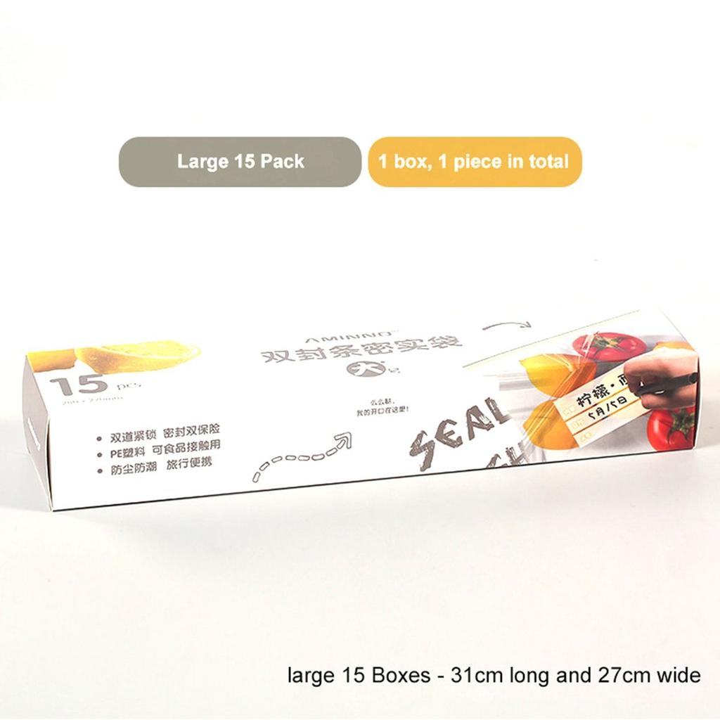 Zipper Kitchen Freezing Sealed Storage Bags Fridge Organizer Keeping-fresh Bag Food Container