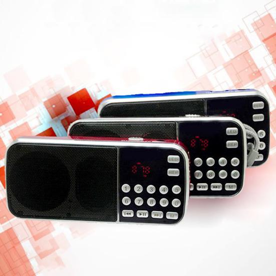 Y-501 FM Радио TF Карта USB Цифровой Поддержка AUX Портативный Светодиодный Фонарик Аудио