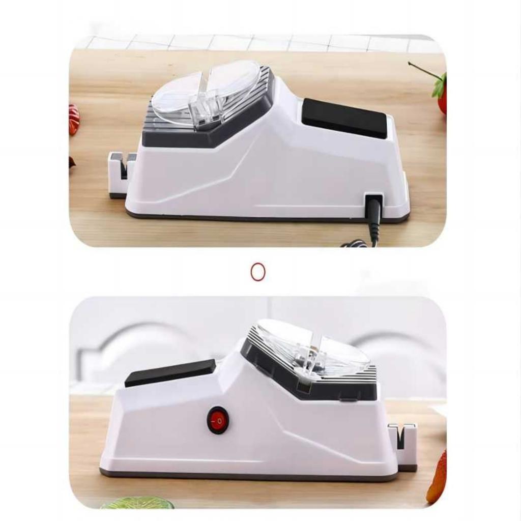 Electric Knife Sharpener 5 Seconds Quick Sharpening Polishing With Protective Cover Portable Kitchen Knife Sharpener Tools For Home