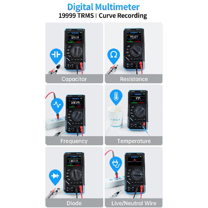 FNIRSI DST-210 и DST-201 - 2-в-1 Автомобильный диагностический инструмент, Портативный, Поворотное управление, Идеально подходит для домашнего использования и ремонта автомобиля