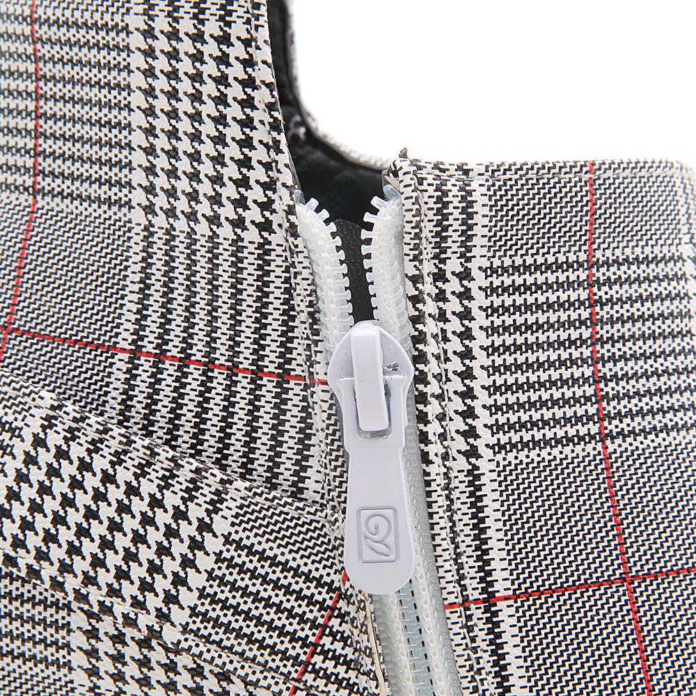 Women's High Heel Short Boots Autumn and Winter New Pointed Thick Heel Large Women's Shoes