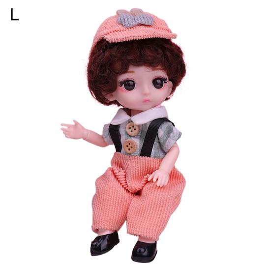 Игрушка для кукол 6 дюймов Изысканный Прост в уходе Удобный на ощупь 44204 Кукла с большими глазами для развлечений