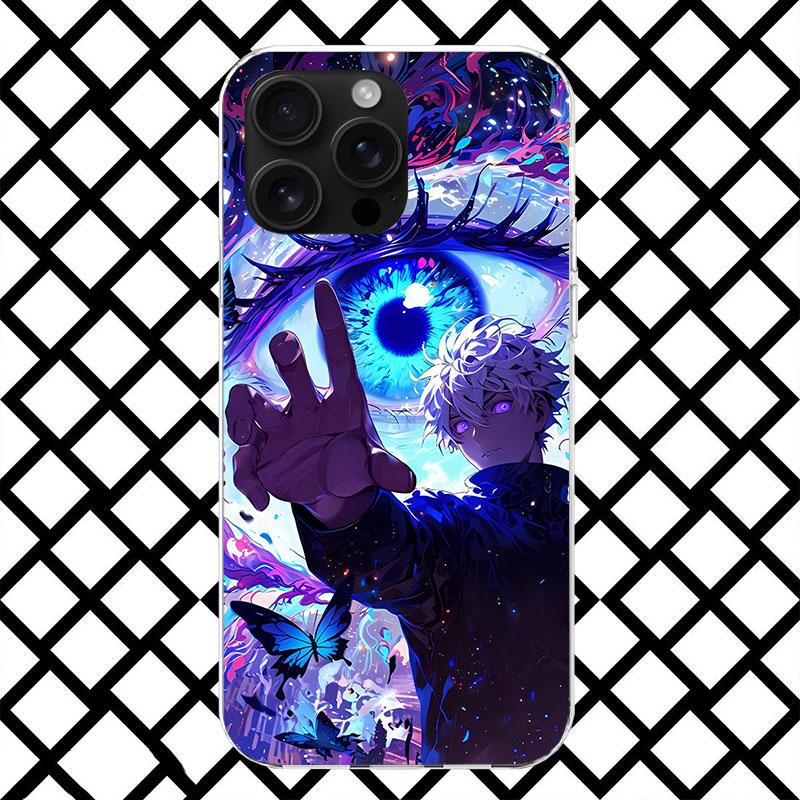 Kaisen J-Jujutsu Годзё Сатору Чехол для телефона для iPhone 17 Air 16 16E 15 14 Plus 13 Mini 12 11 Pro Max 7 8 + SE 2020 Мягкий чехол Funda