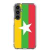 Coque Téléphone - Samsung - Galaxy S24 Ultra - Drapeau Birmanie - Souple - Multicolore